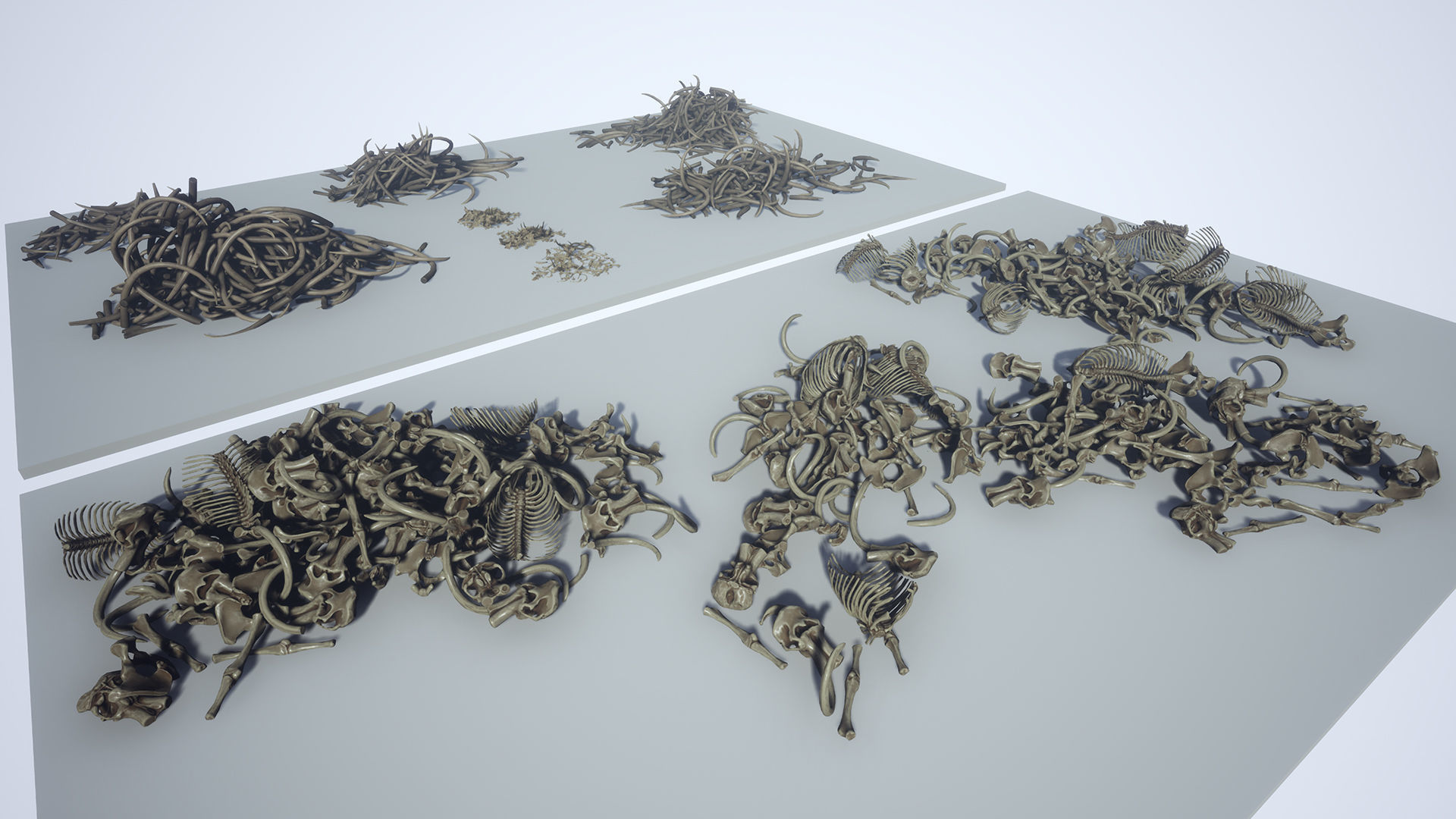 Top-Down Primal Settlement - LowPoly Low-poly 3D model_21