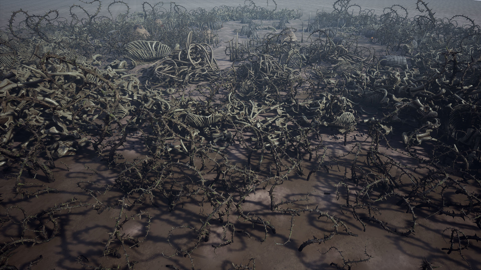 Top-Down Primal Settlement - LowPoly Low-poly 3D model_10