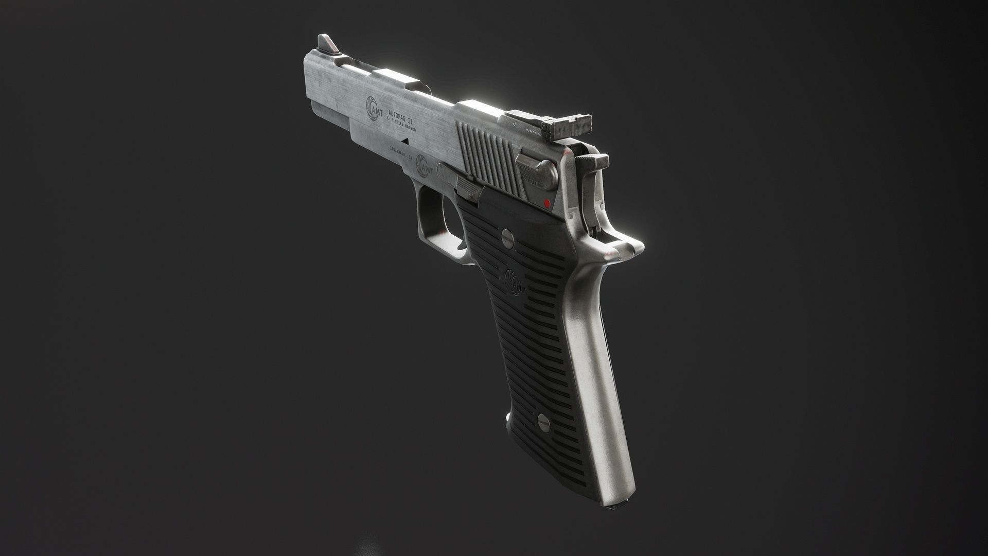 Automag series Pistols Low-poly 3D model_7