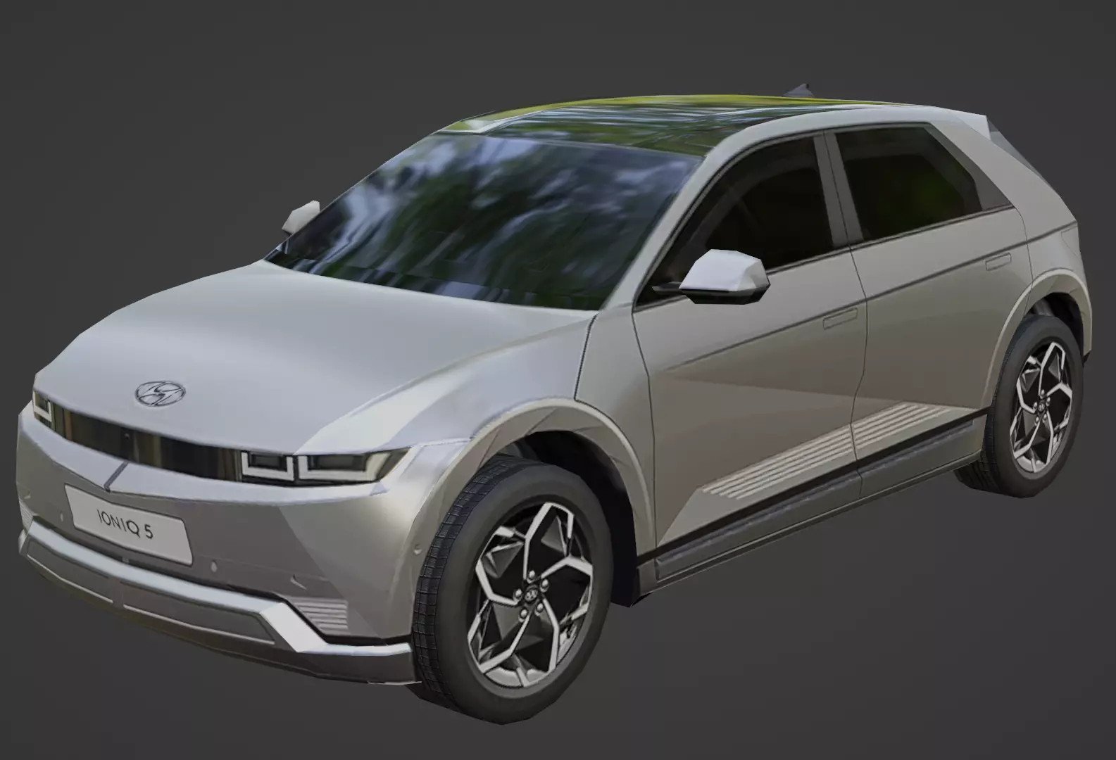 Hyundai Ionic 5 Low-poly 3D model