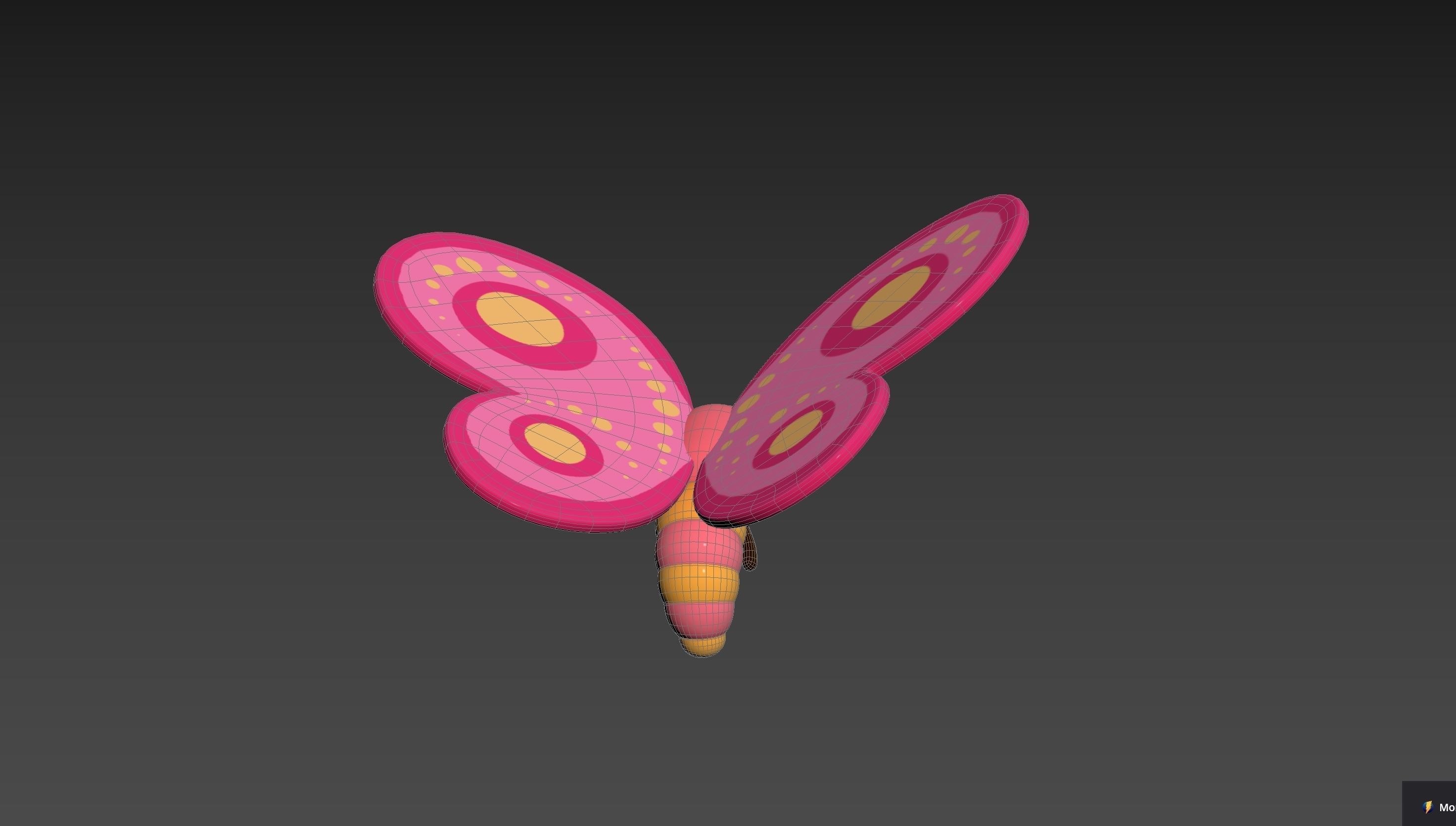 Character203 Butterfly 3D model_18