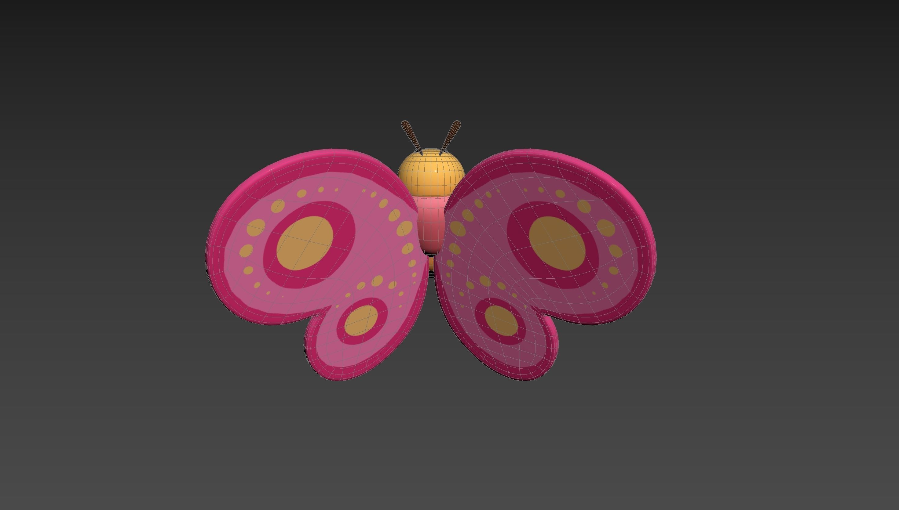 Character203 Butterfly 3D model_20