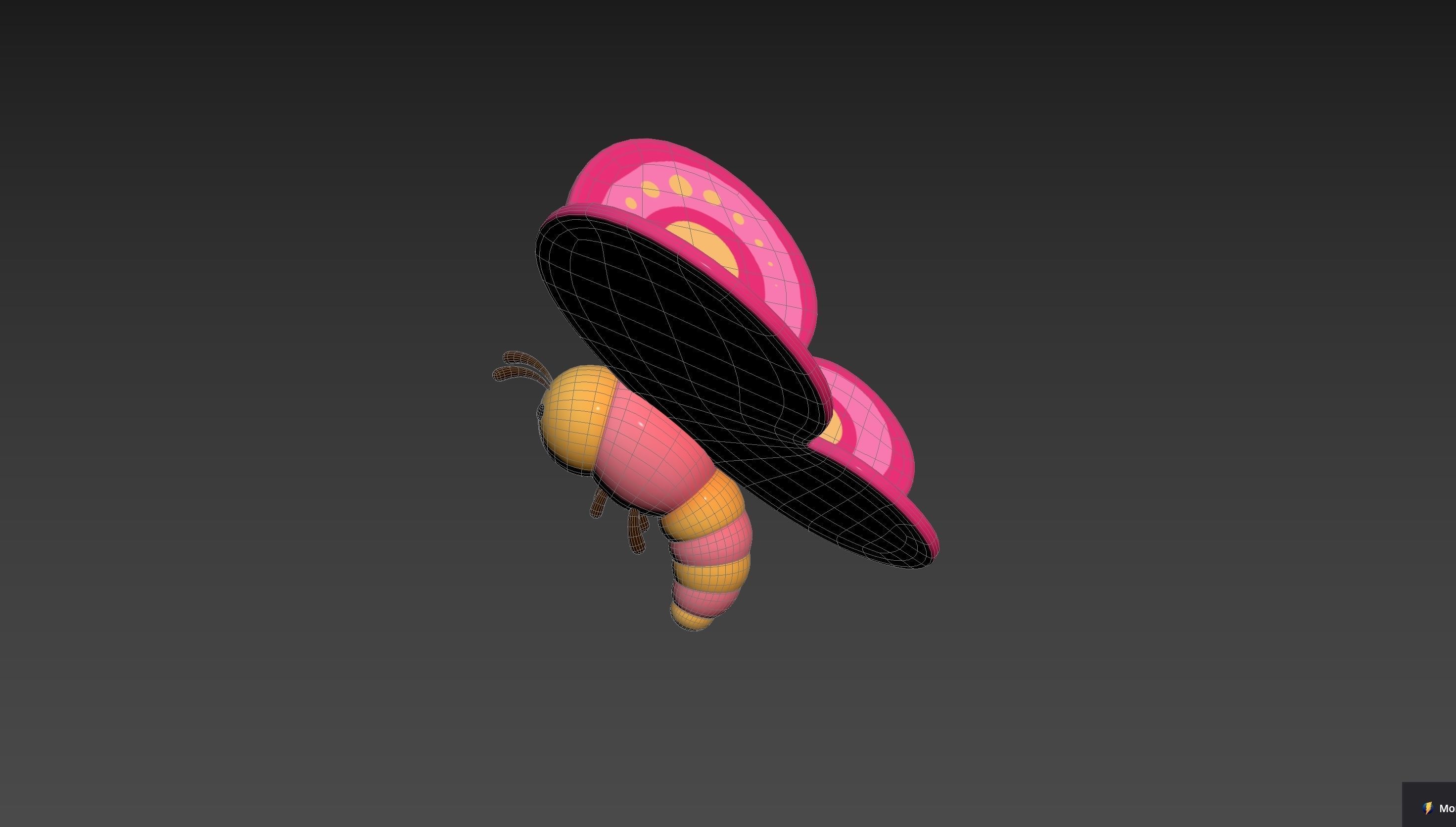 Character203 Butterfly 3D model_22