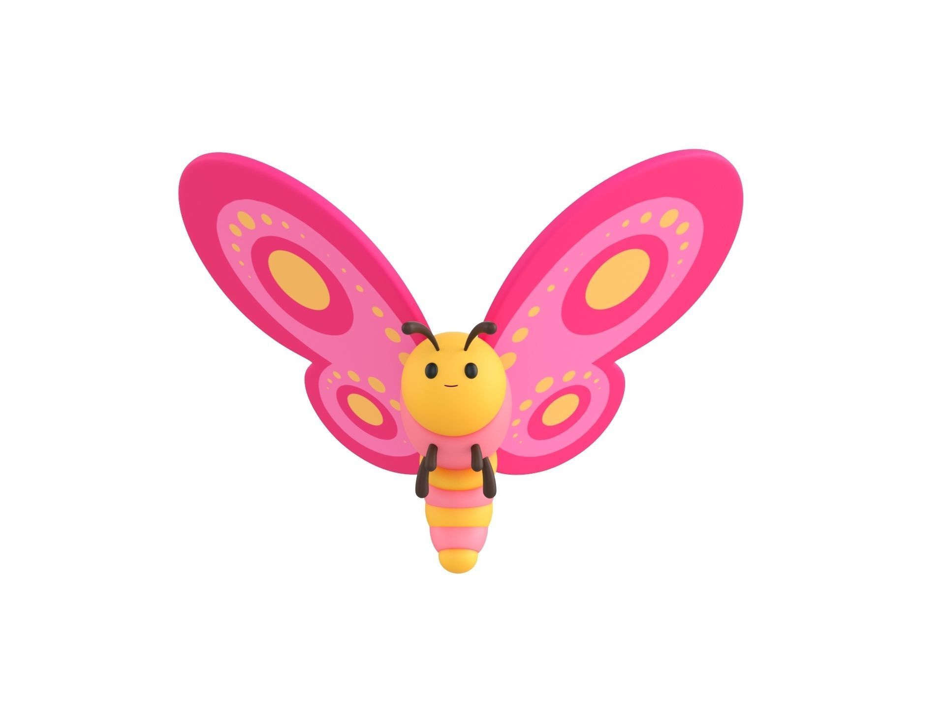 Character203 Butterfly 3D model_1