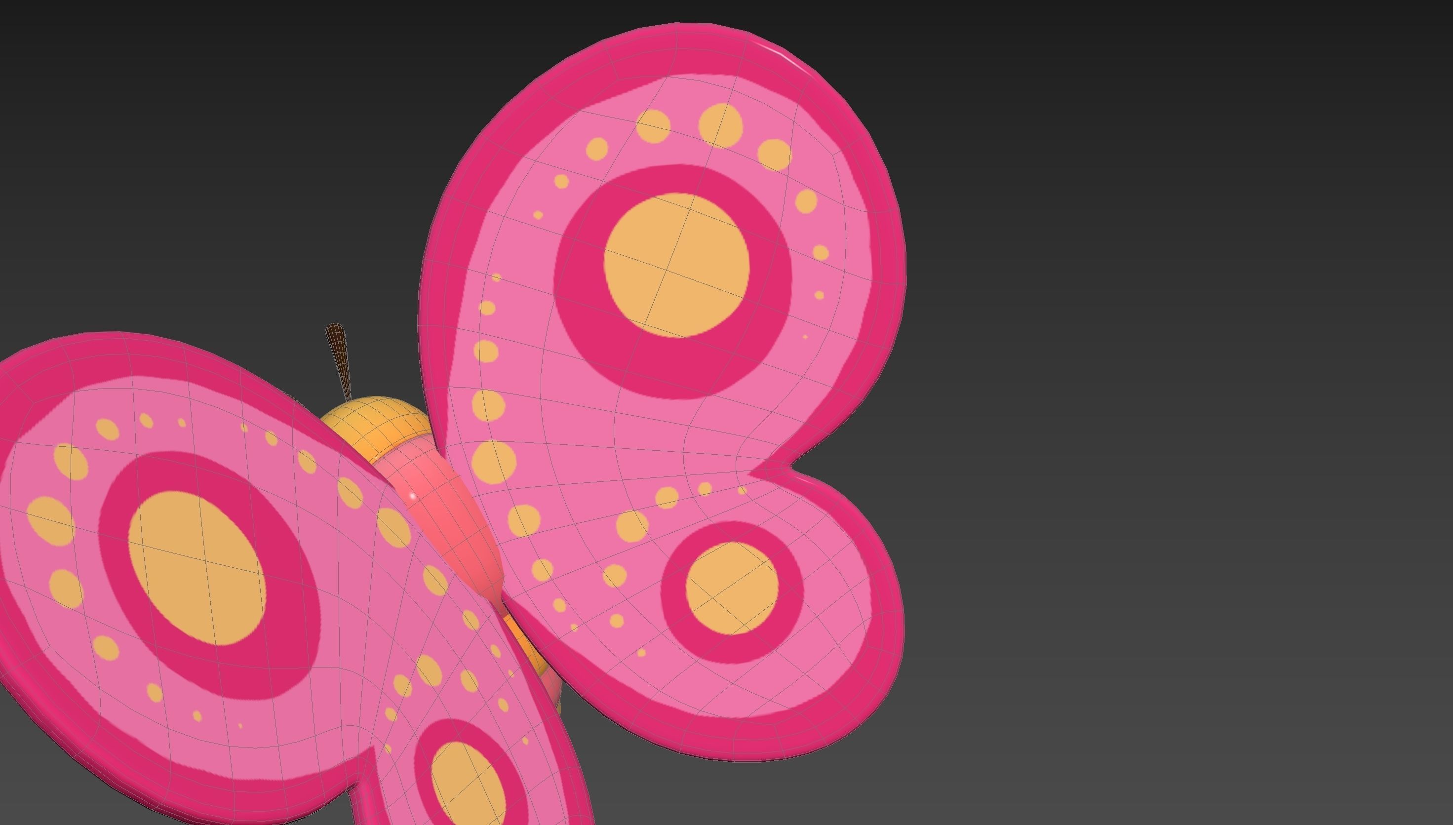 Character203 Butterfly 3D model_27