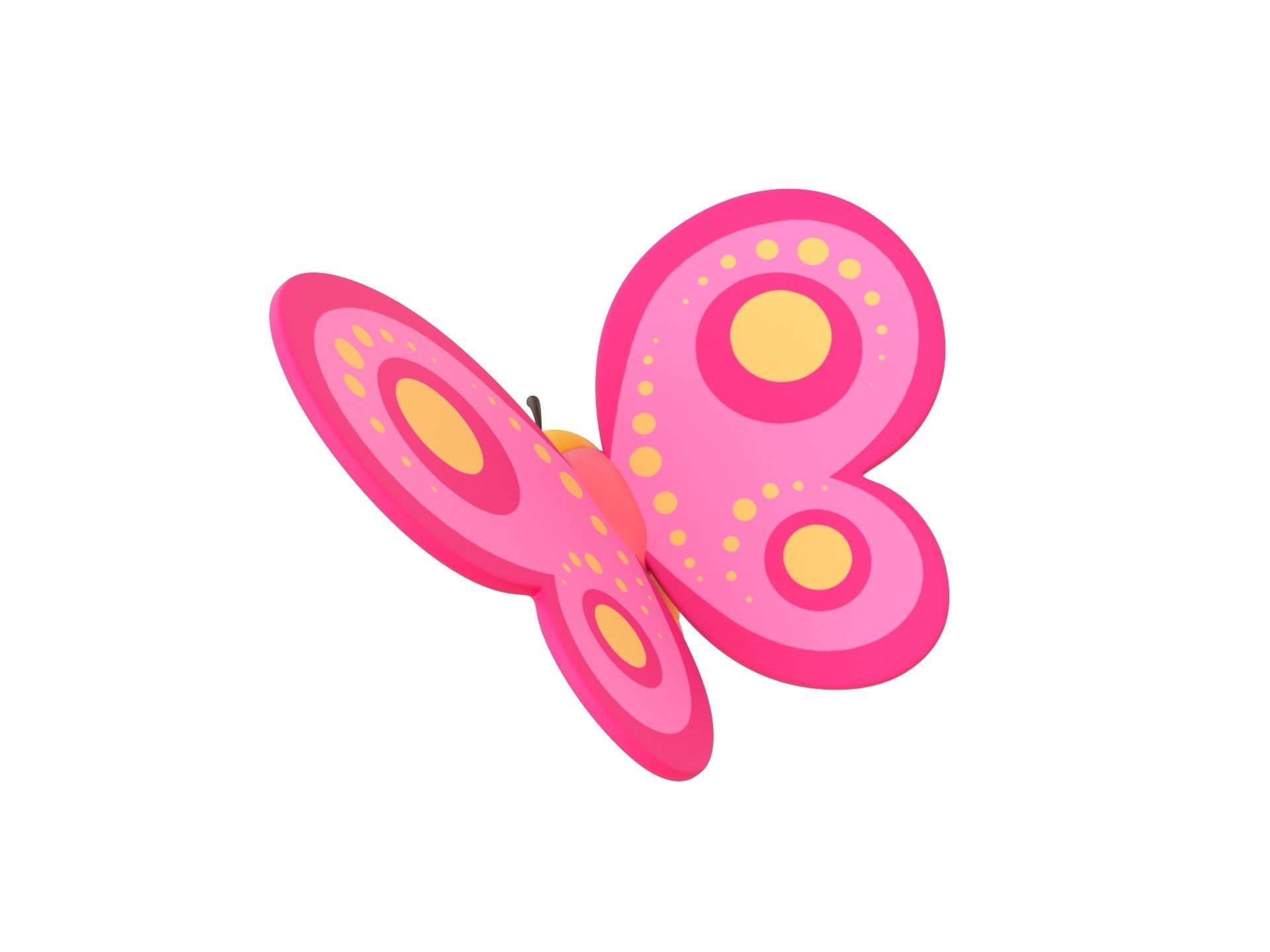 Character203 Butterfly 3D model_6