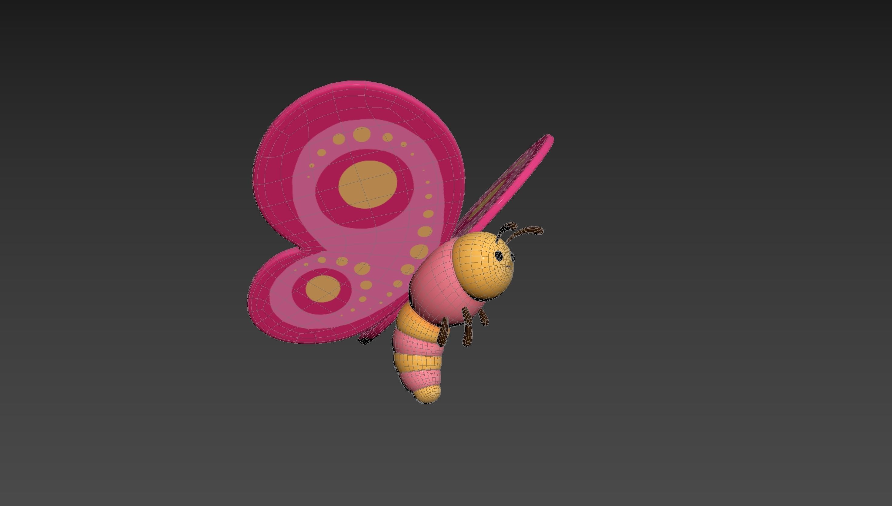Character203 Butterfly 3D model_15