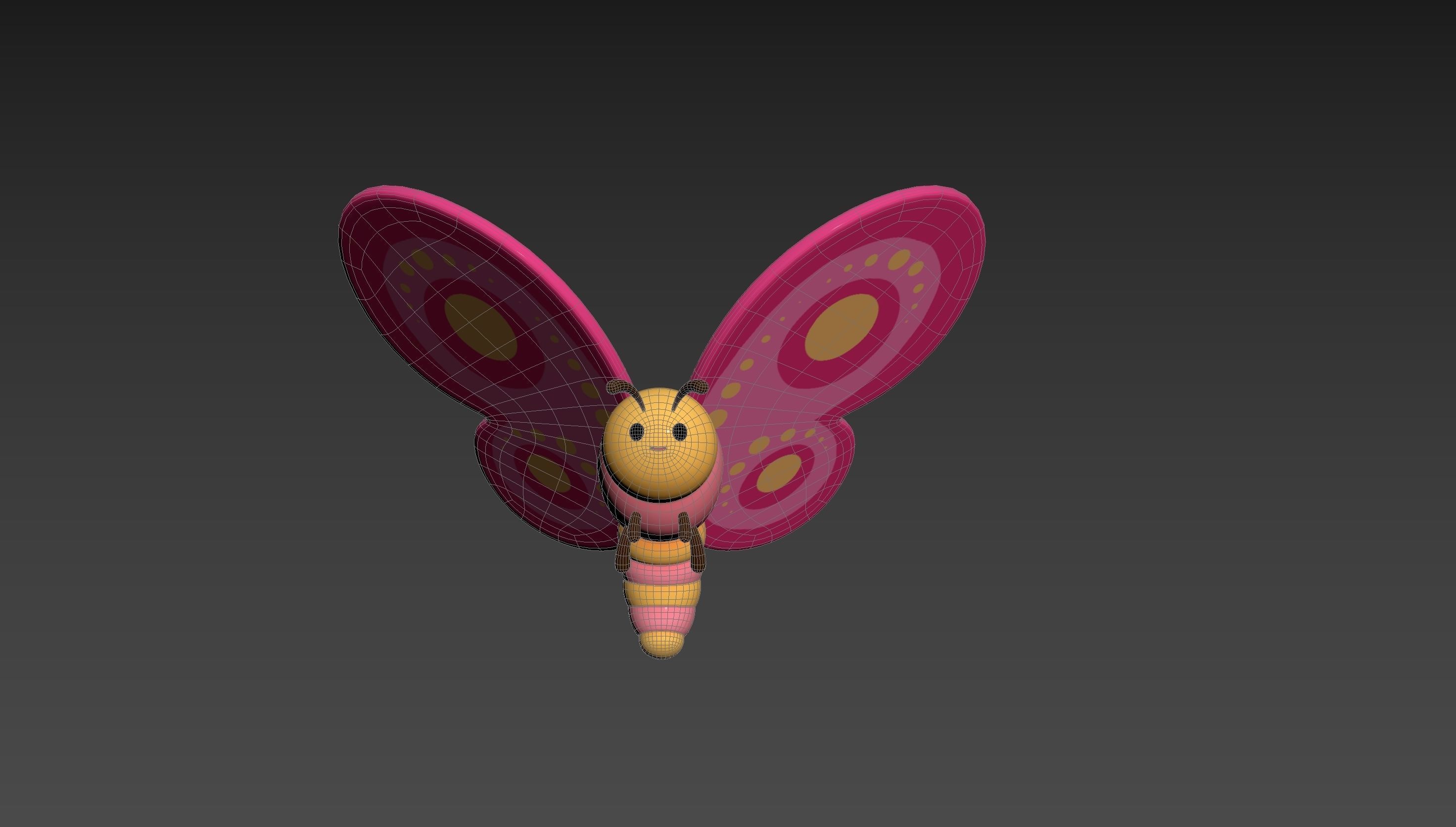 Character203 Butterfly 3D model_13