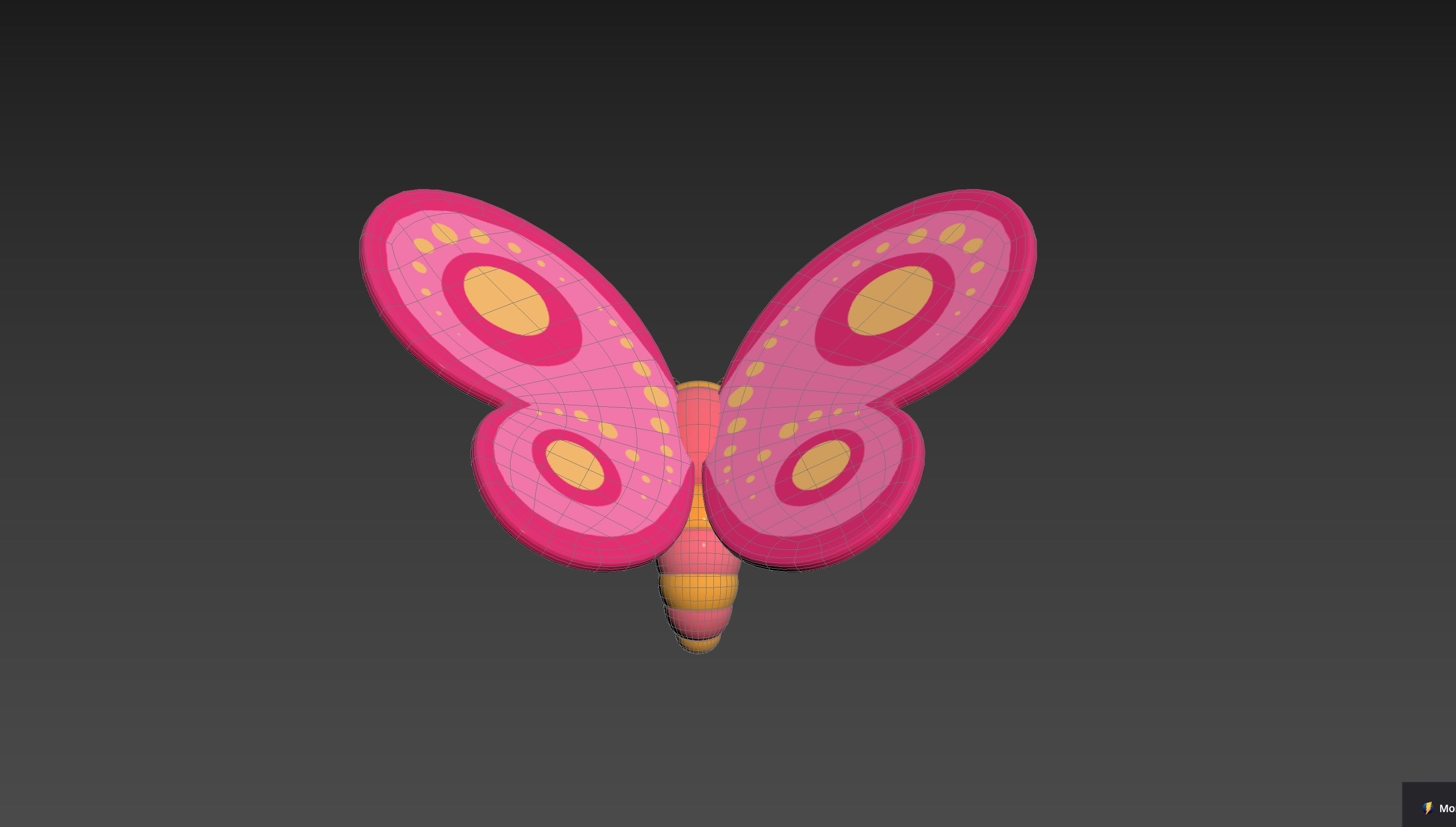 Character203 Butterfly 3D model_19