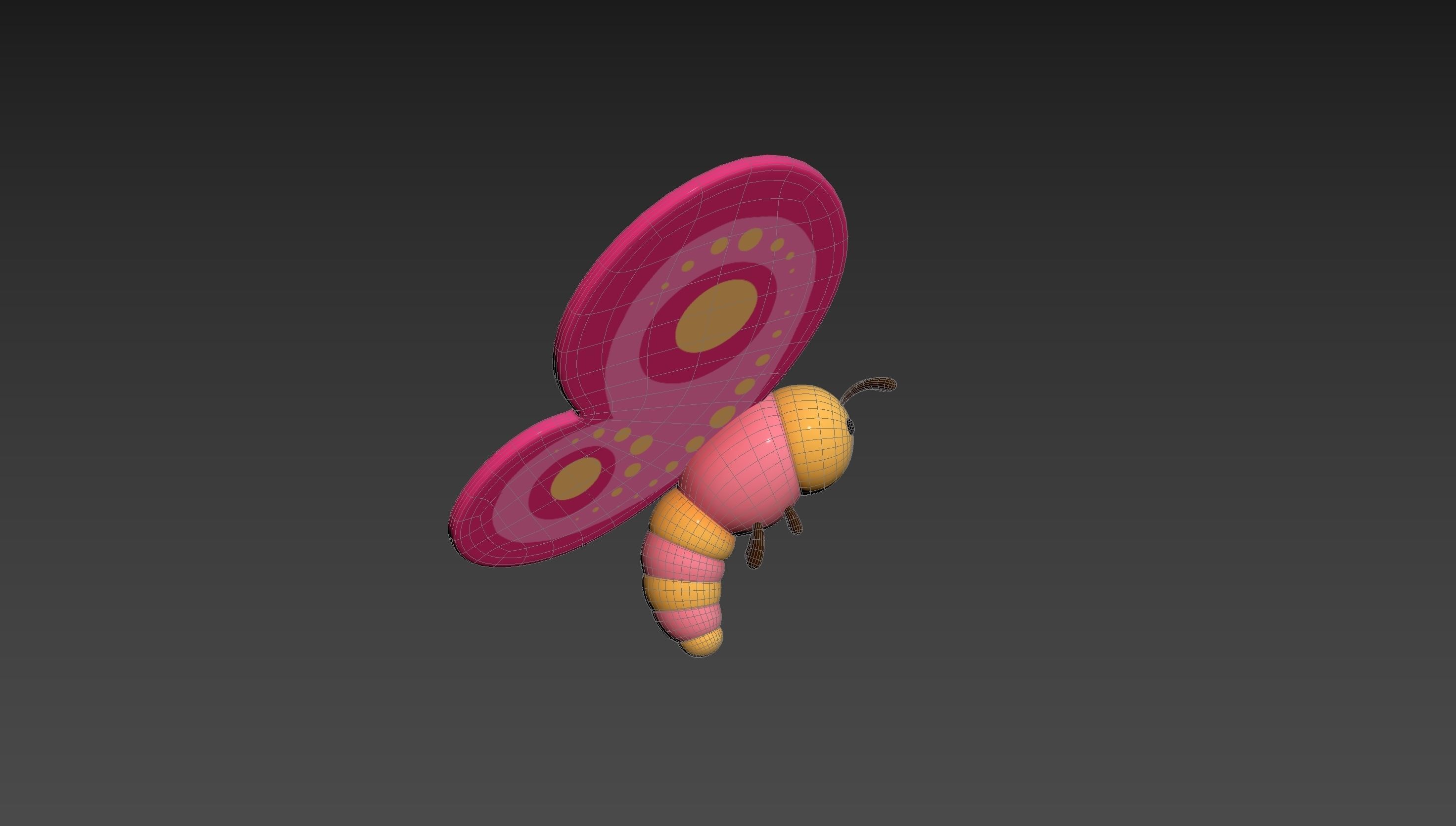 Character203 Butterfly 3D model_16