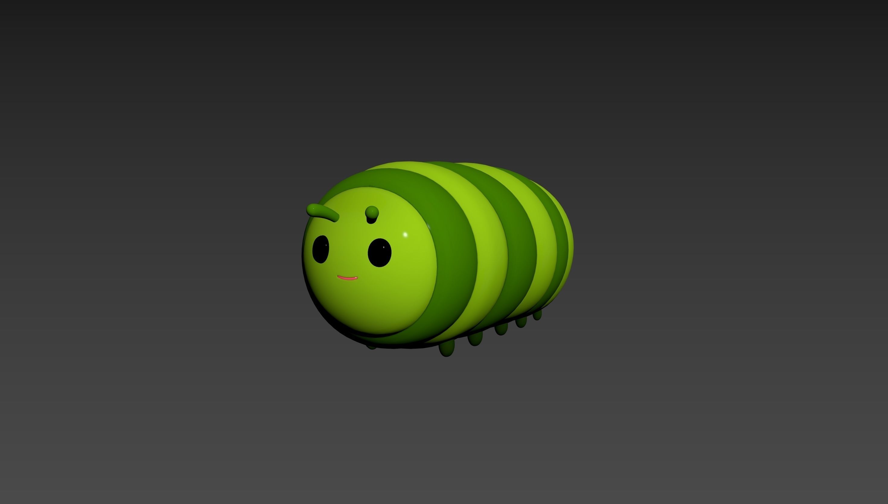 Character204 Caterpillar 3D model_10