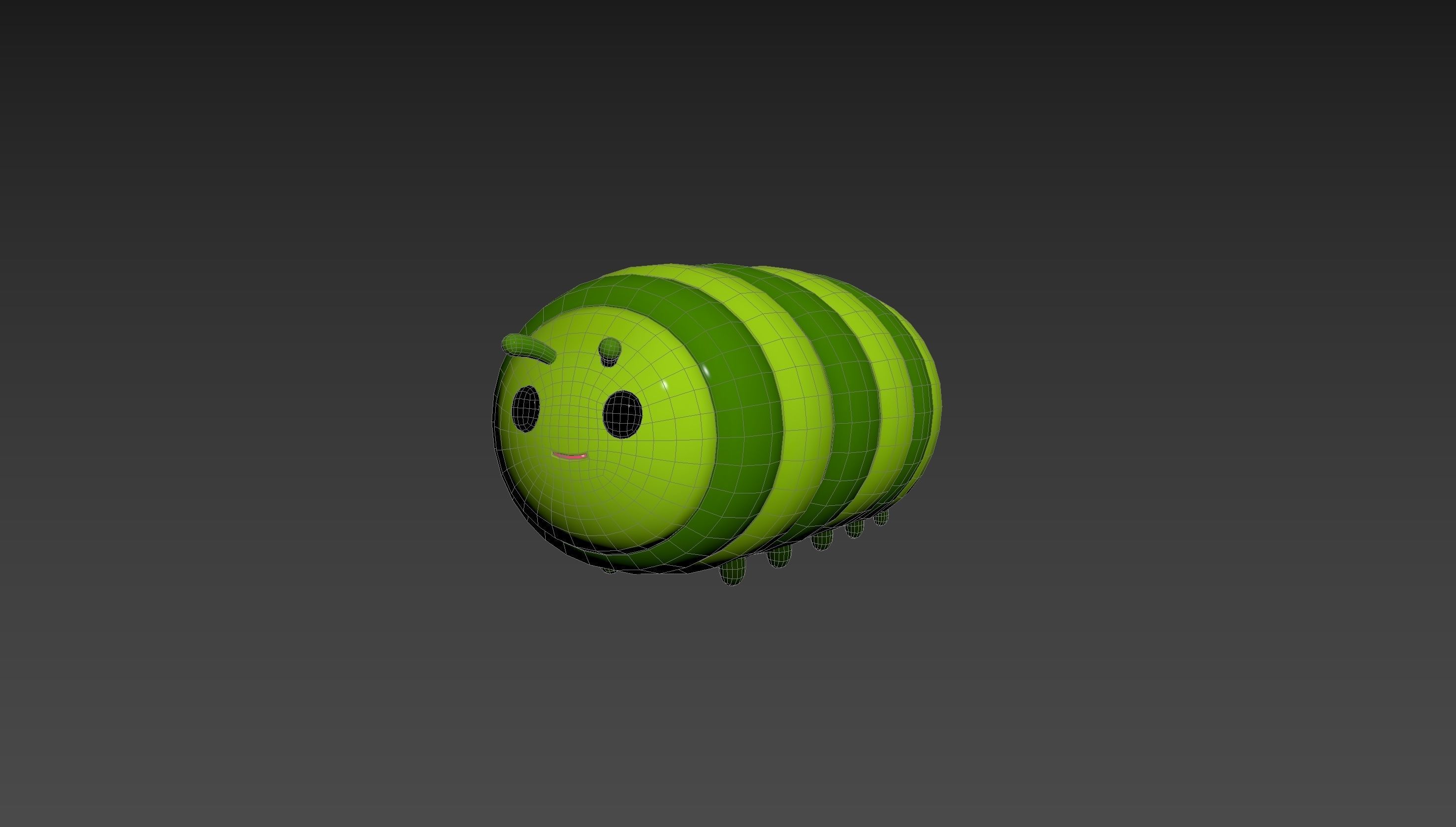 Character204 Caterpillar 3D model_11
