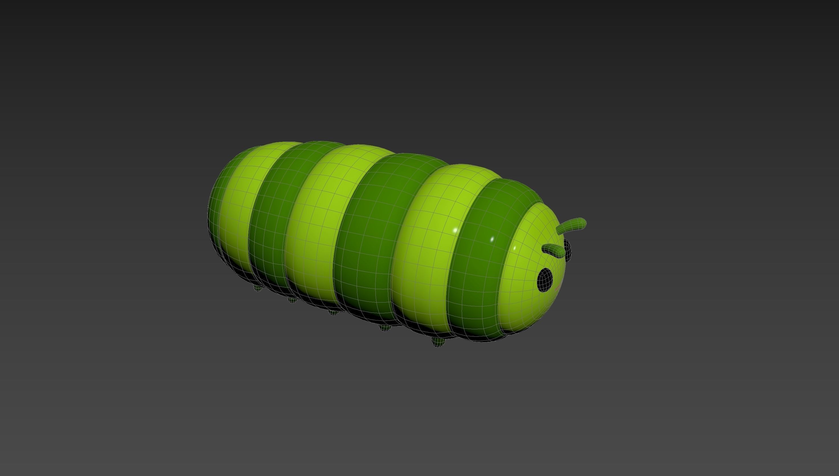 Character204 Caterpillar 3D model_16