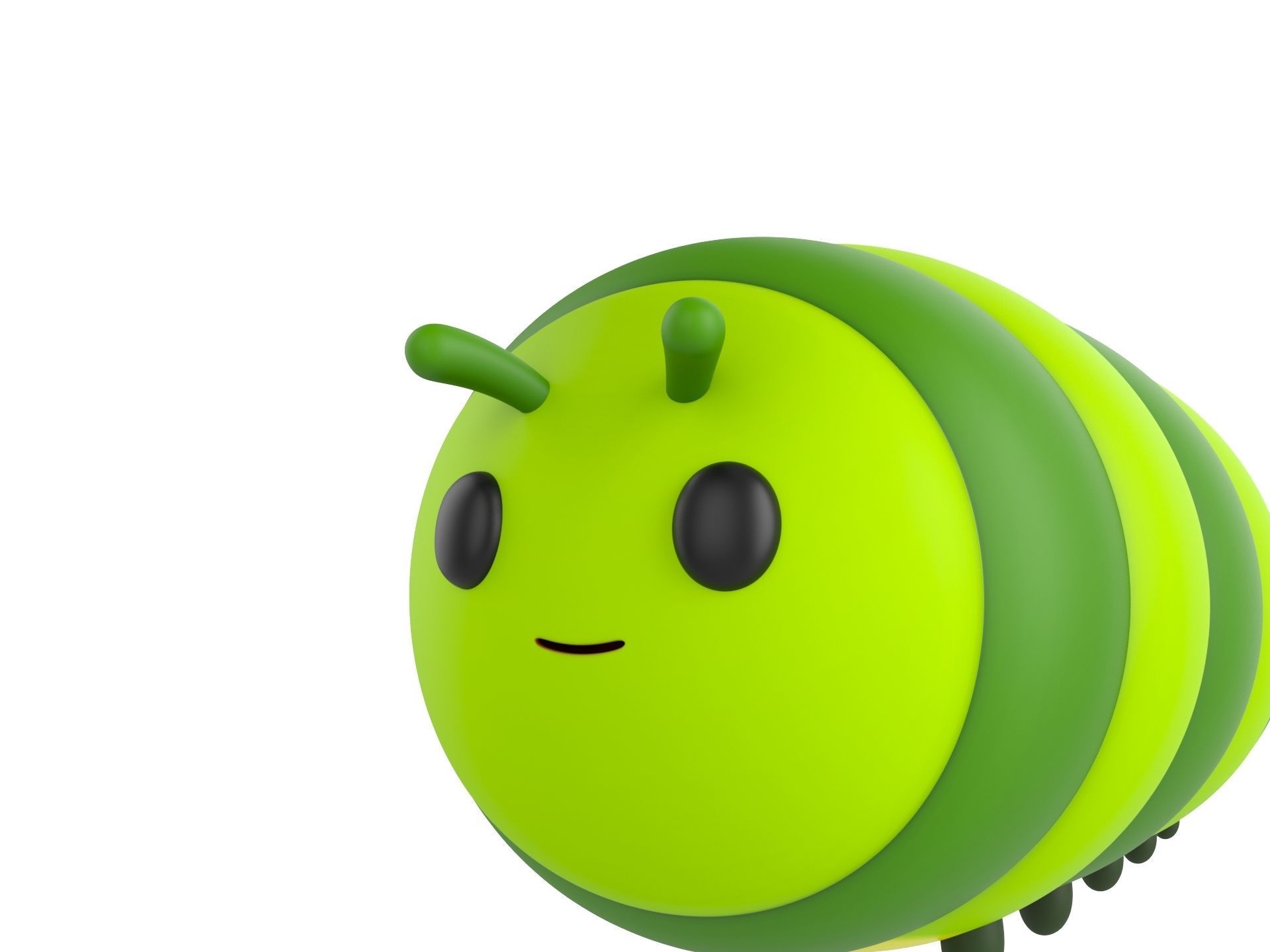 Character204 Caterpillar 3D model_8