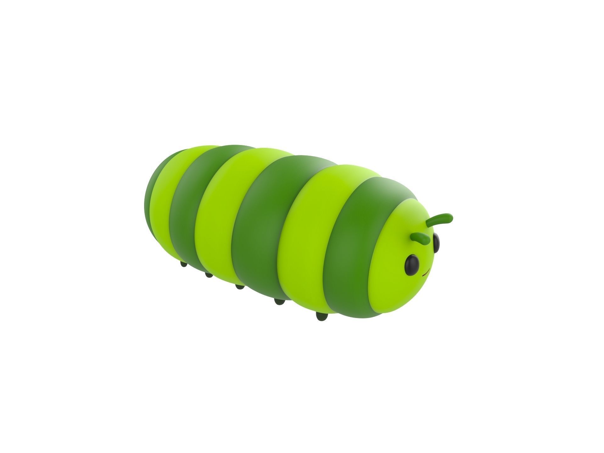 Character204 Caterpillar 3D model_2
