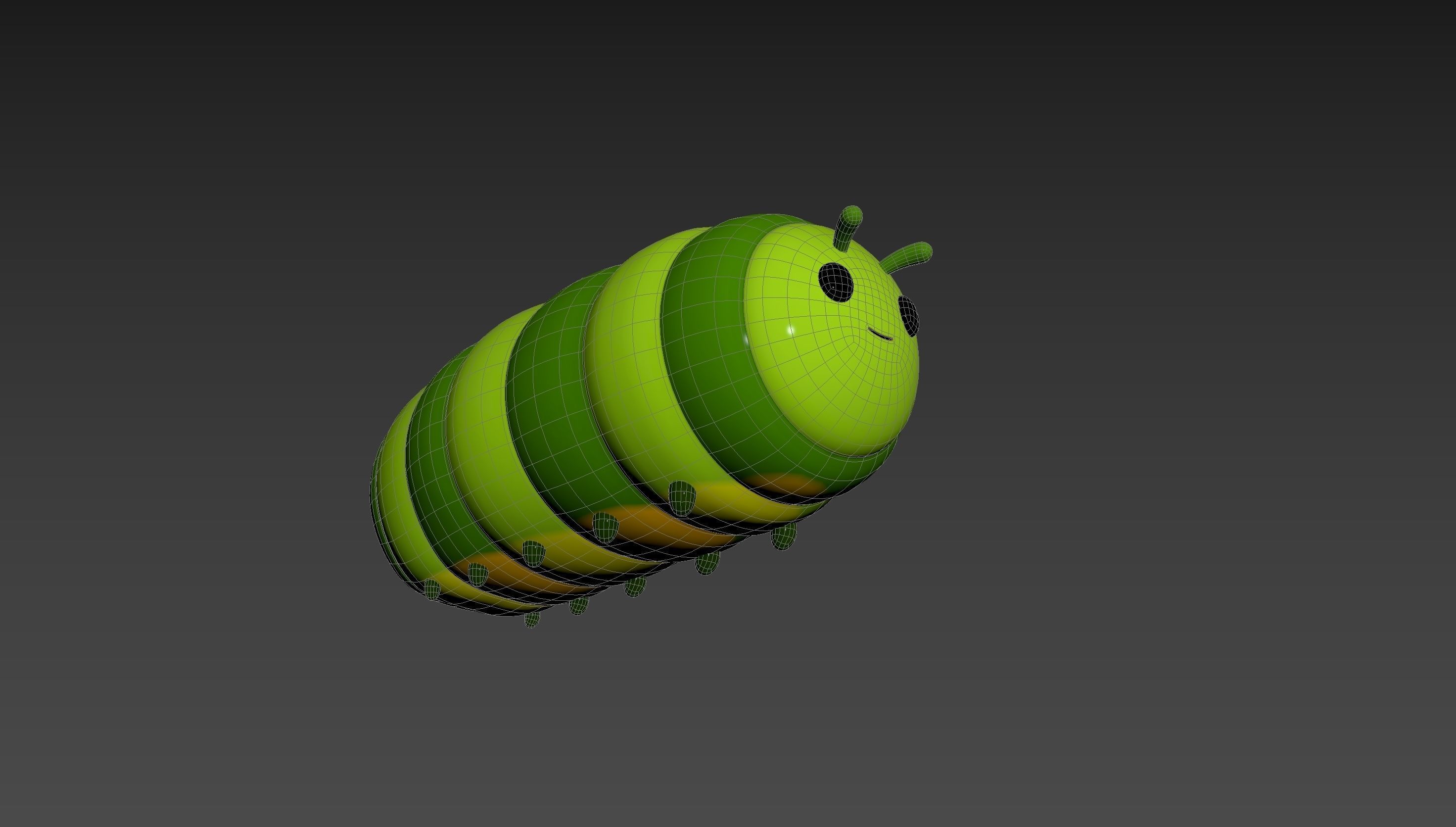 Character204 Caterpillar 3D model_14