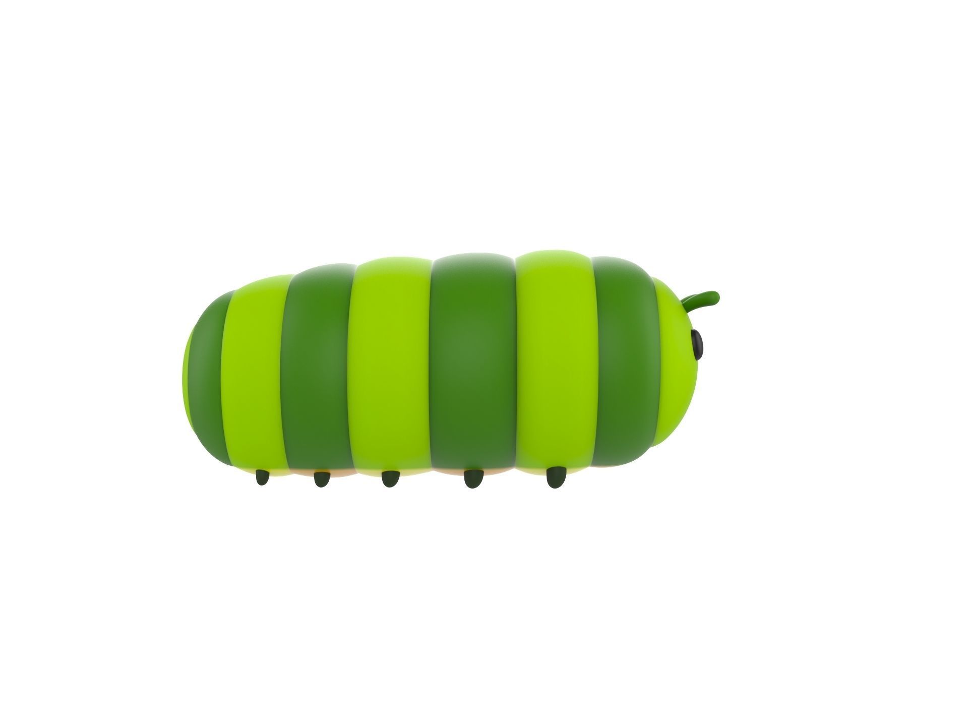 Character204 Caterpillar 3D model_3