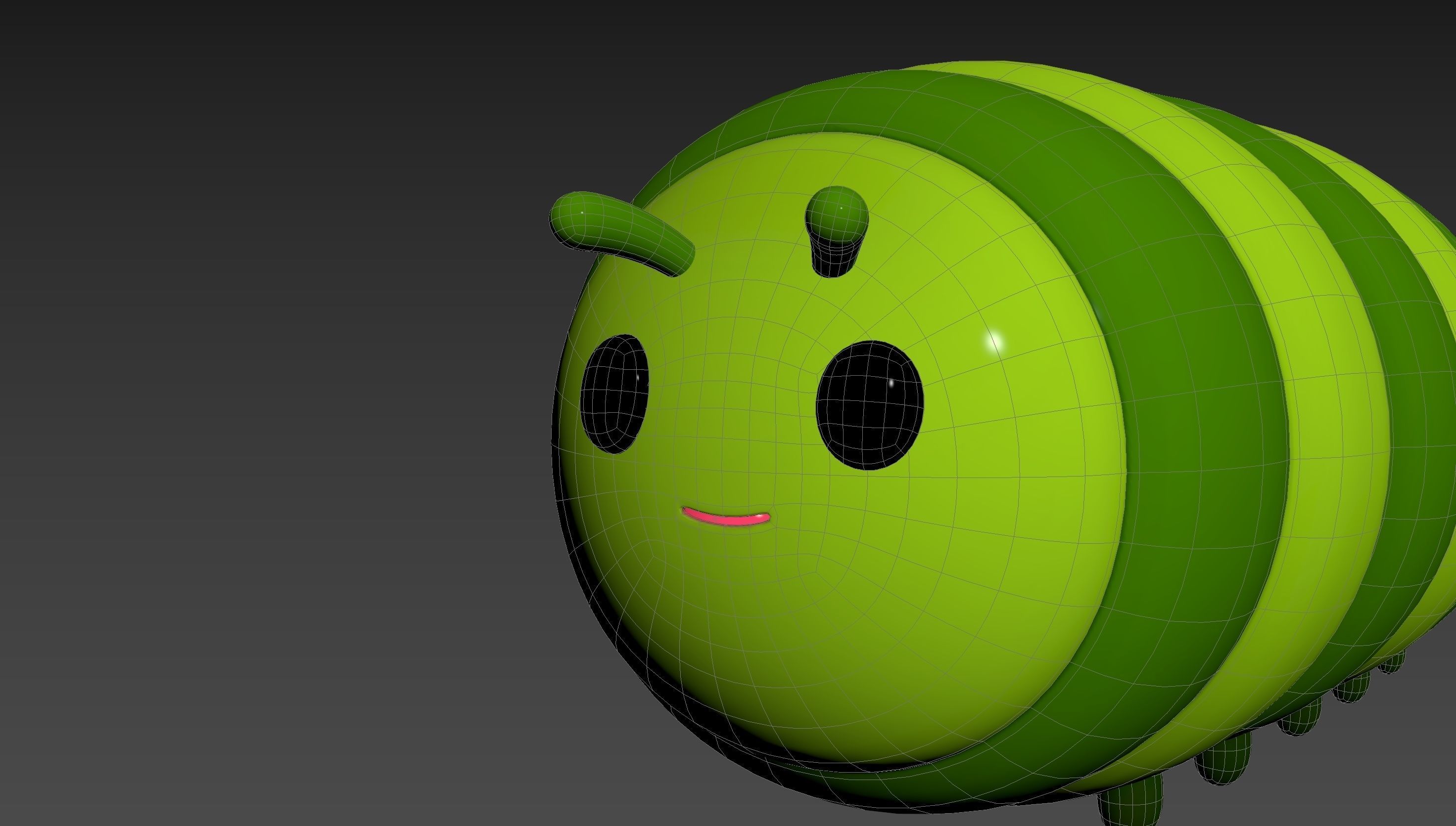 Character204 Caterpillar 3D model_25