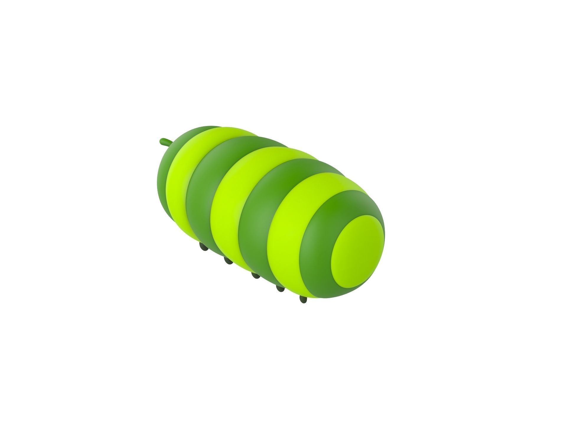 Character204 Caterpillar 3D model_6