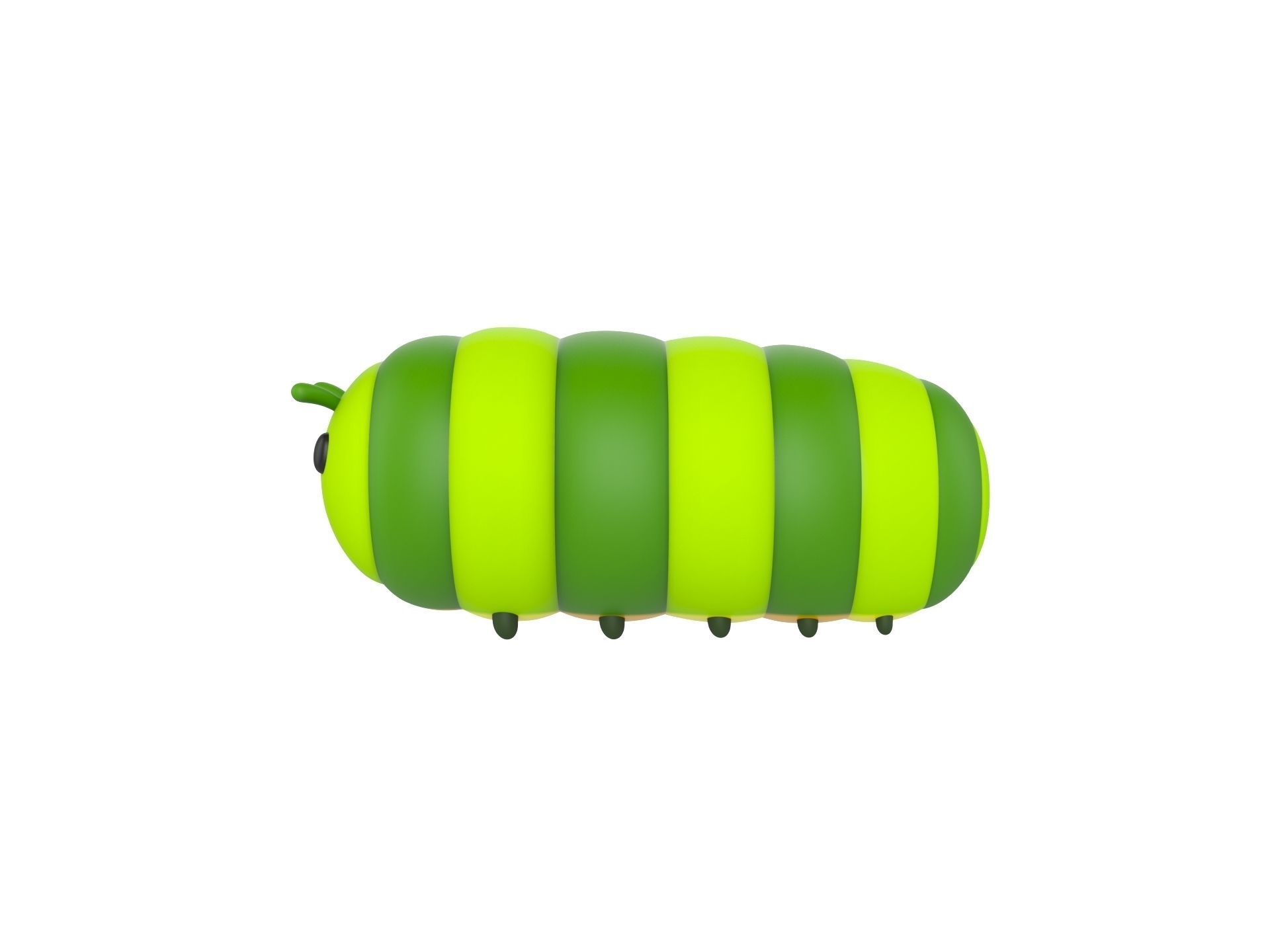 Character204 Caterpillar 3D model_7