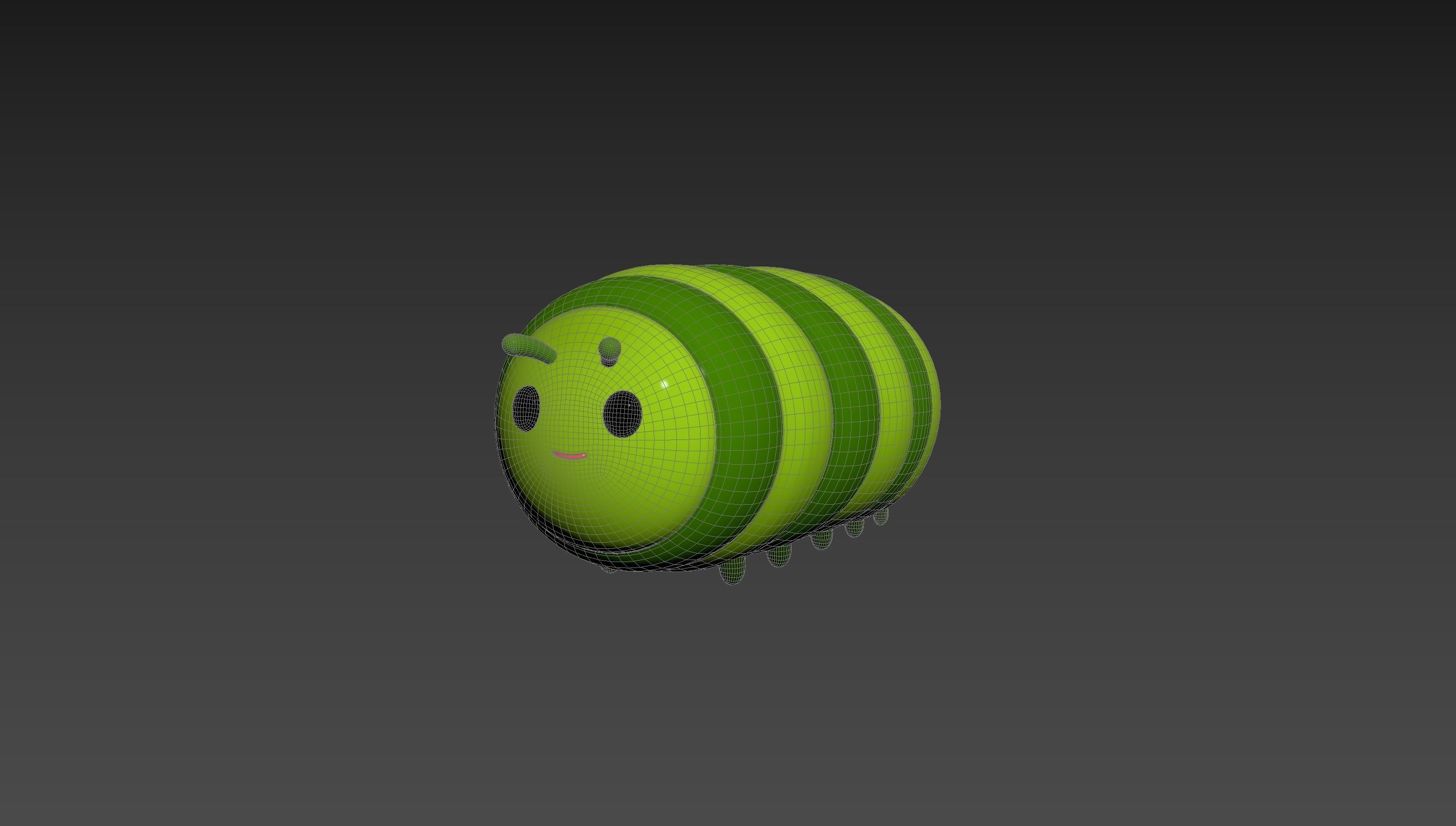 Character204 Caterpillar 3D model_12