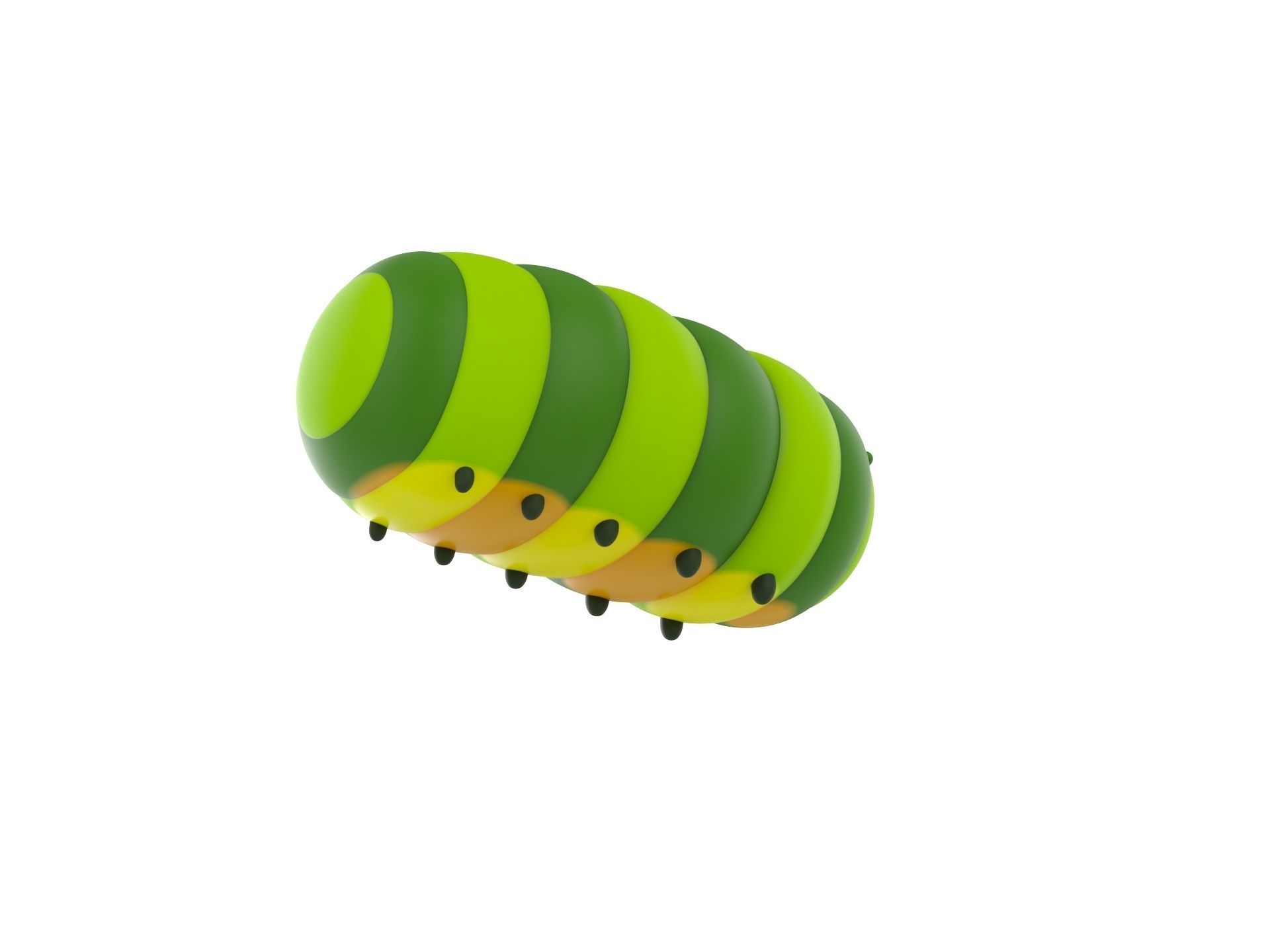 Character204 Caterpillar 3D model_4