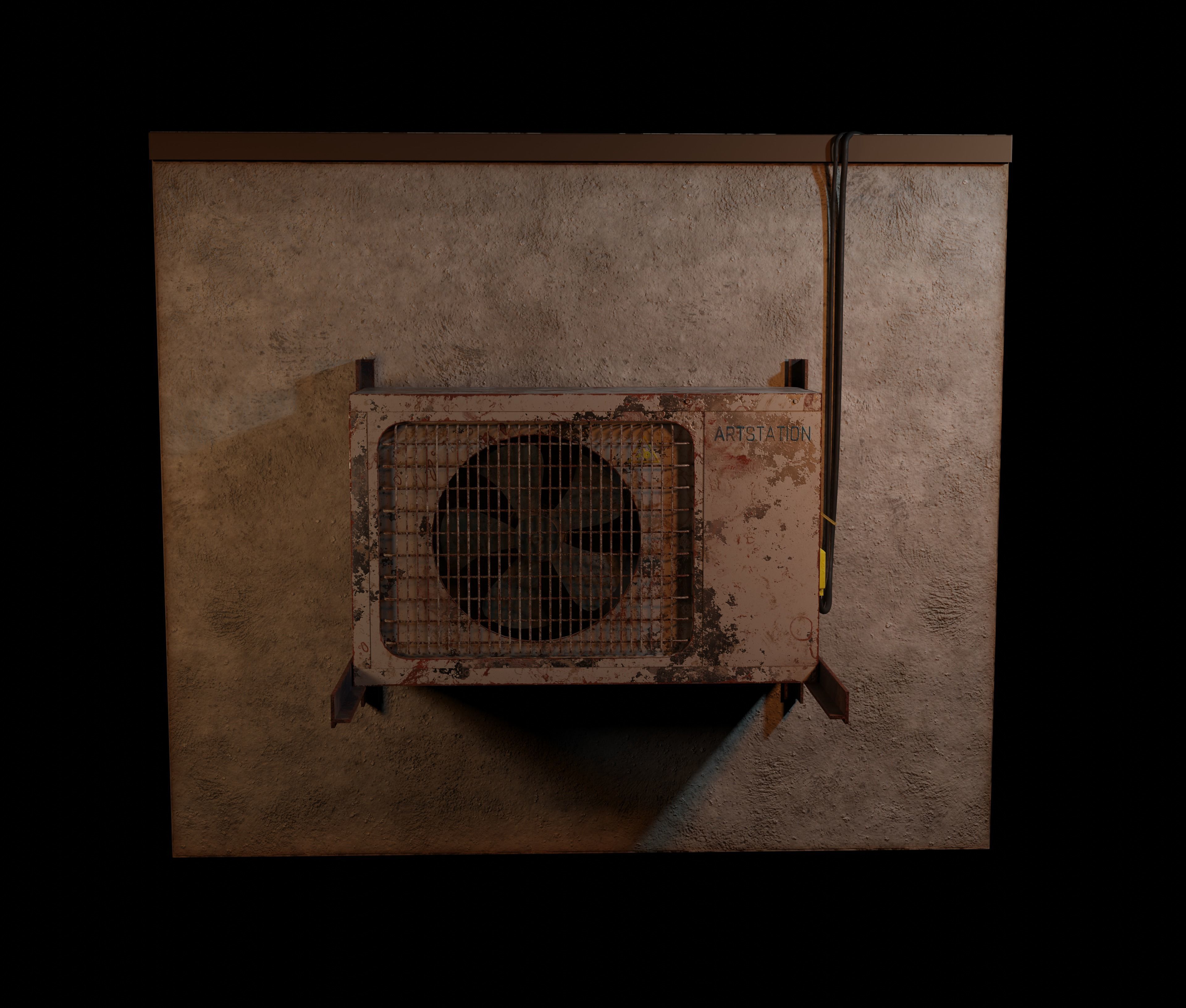 3D model AC Outside Unit Custom VR / AR / low-poly | CGTrader