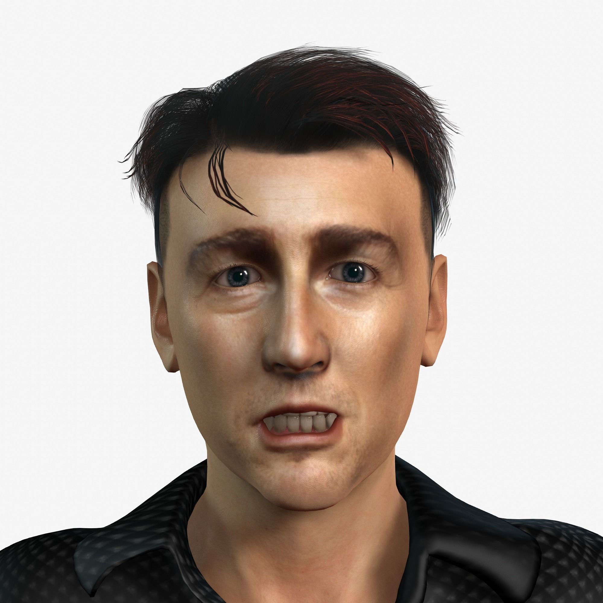 Edward Norton 3D Rigged model ready for animation 3D model_11