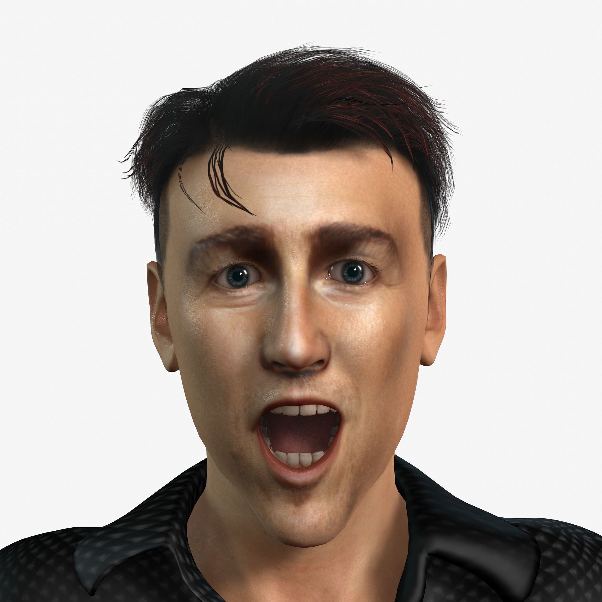 Edward Norton 3D Rigged model ready for animation 3D model_20