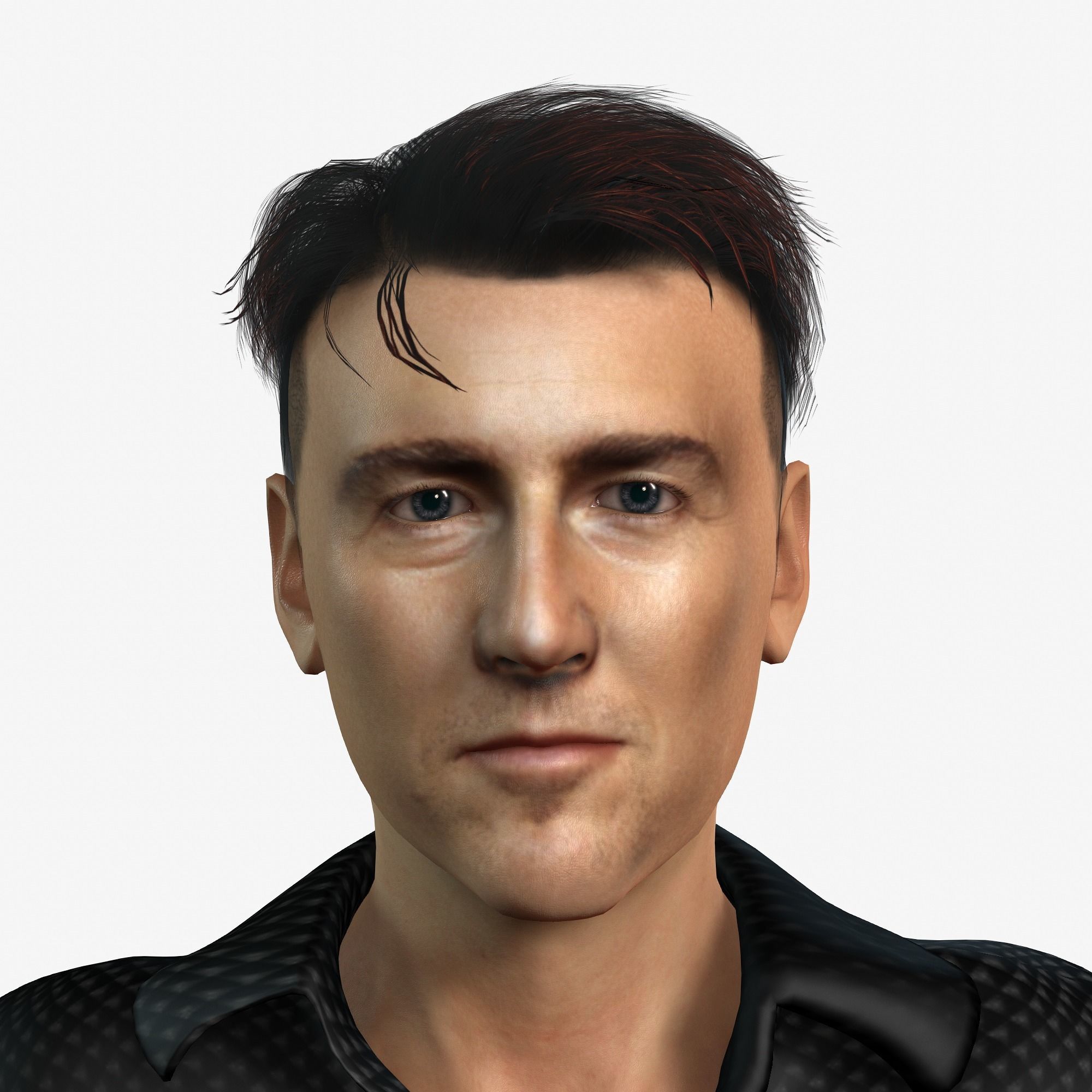 Edward Norton 3D Rigged model ready for animation 3D model_10