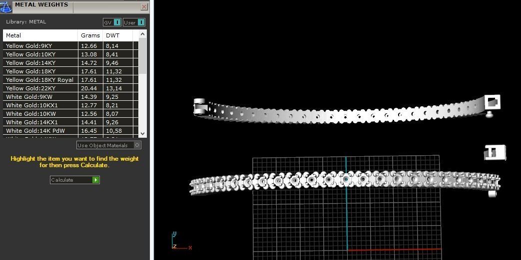 Bracelet Model 2822 3D print model_9