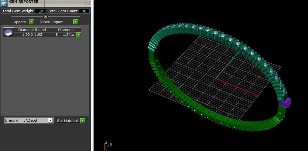 Bracelet Model 2822 3D print model_10