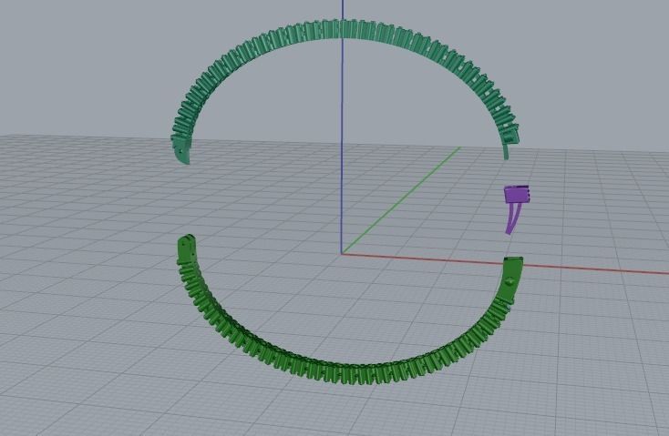 Bracelet Model 2822 3D print model_3