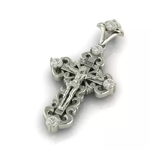 Pendant Cross Model 2820 3D print model_0