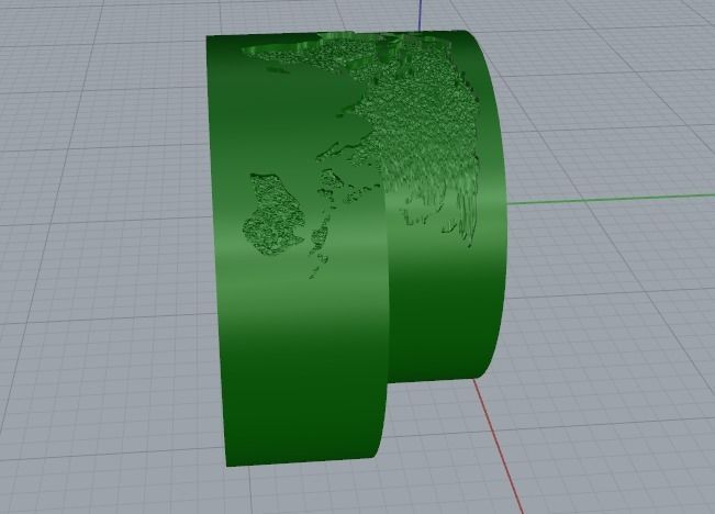 Rings with a world map Model 2811 3D print model_6