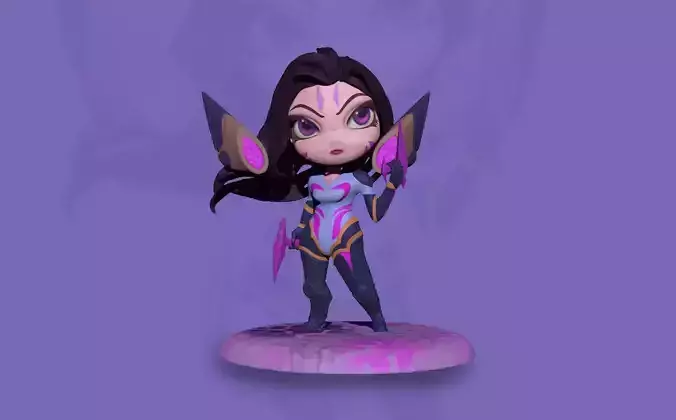 Chibi Kaisa 3D print model