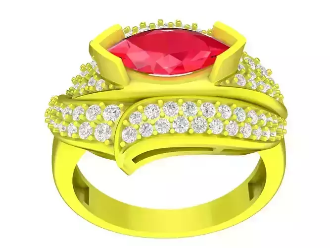 korean luxury diamond women ring 4528