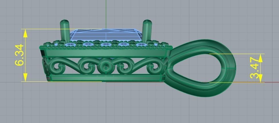 Pendant Model 2801 3D print model_7