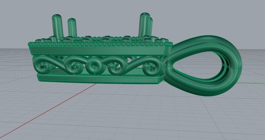 Pendant Model 2801 3D print model_3