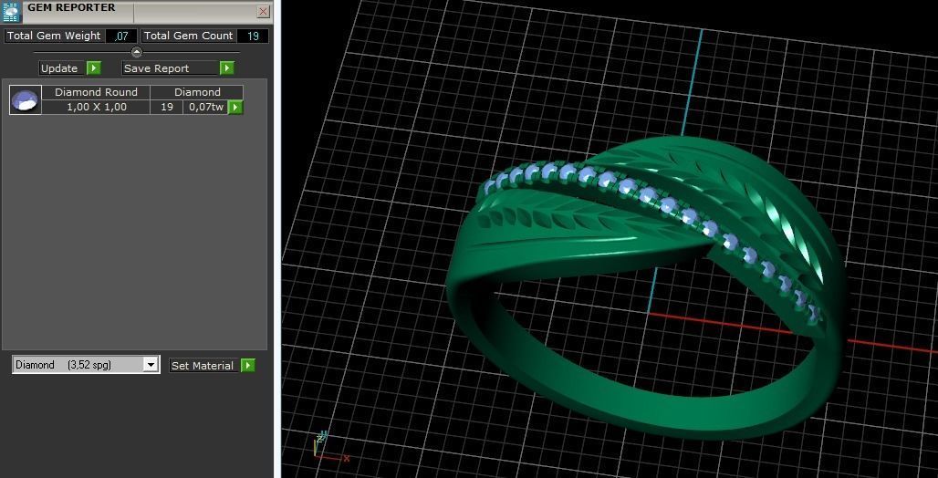 Beautiful ring Model 2795 3D print model_9