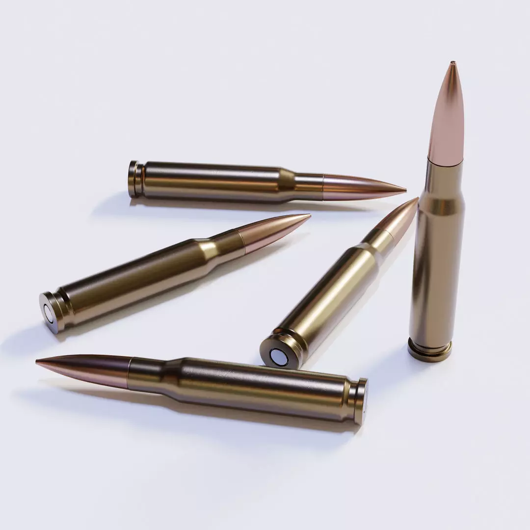 Rifle Bullet 3D model_0