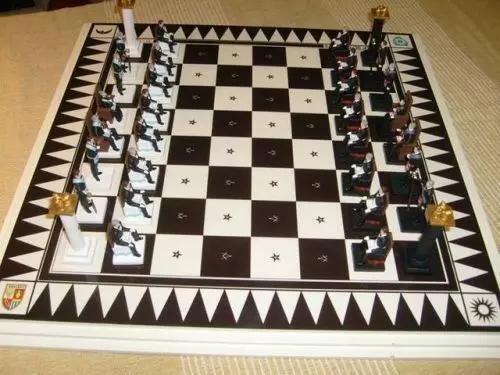 Masonic Outfit Chess Set  3D print model_0