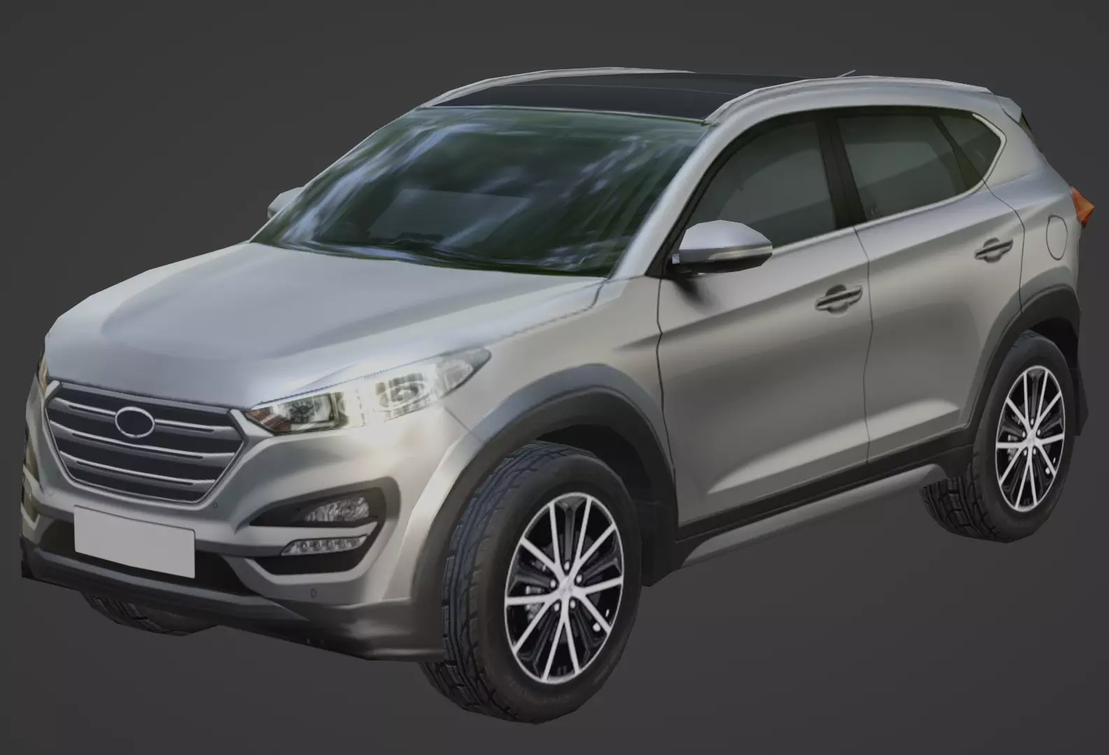 Hyundai Tuscon Low-poly 3D model