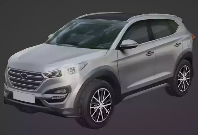 Hyundai Tuscon Low-poly 3D model