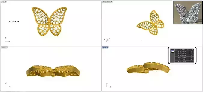 Earrings cad file