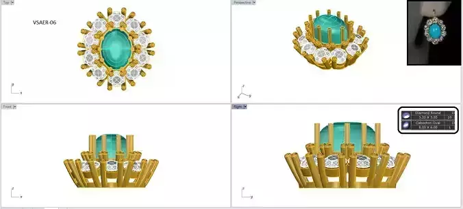 Earrings cad file