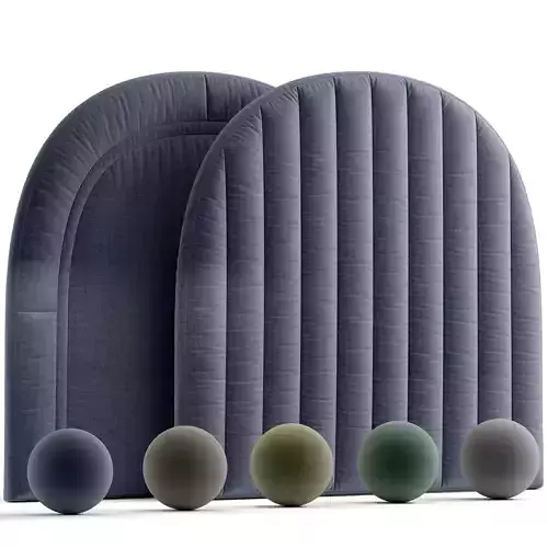 Headboard 2 variant with 5 materials