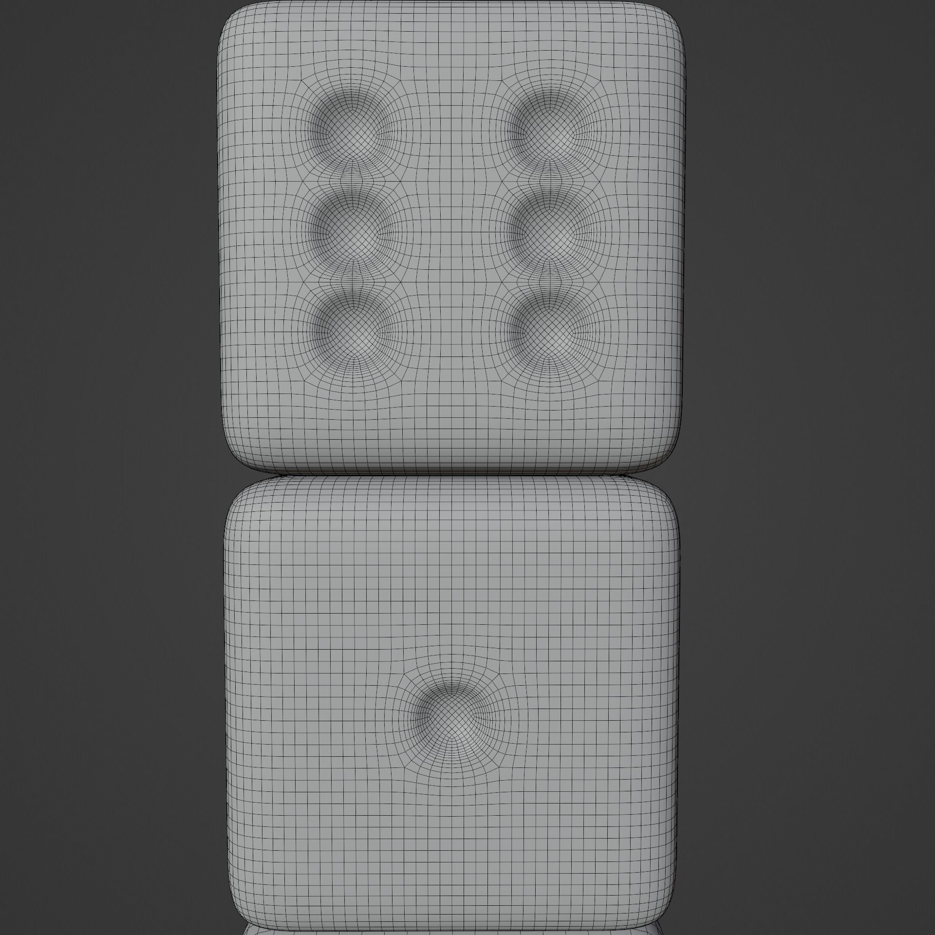 silver dice 3D model_11