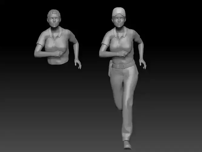 GUARDIA CIVIL WOMAN POLICE 2 3D print model