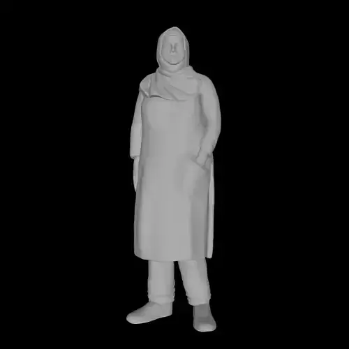 MUSLIM WOMAN IN HIJAB VEIL 3D print model